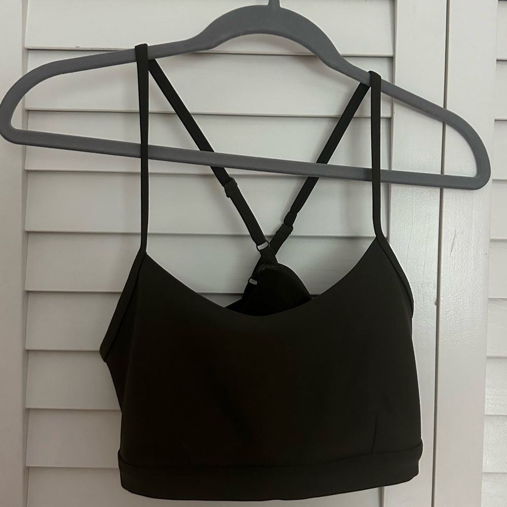 Olive Green Alo Sports Bra